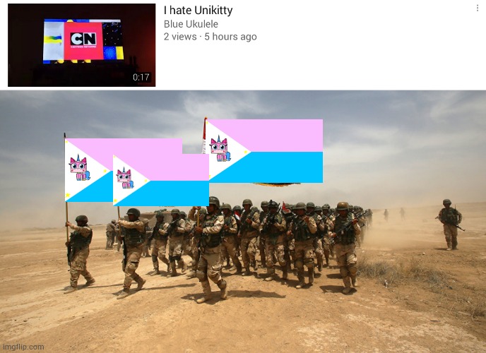 RESPECT THE HATERS! | image tagged in unikittian republic,unikitty,army | made w/ Imgflip meme maker