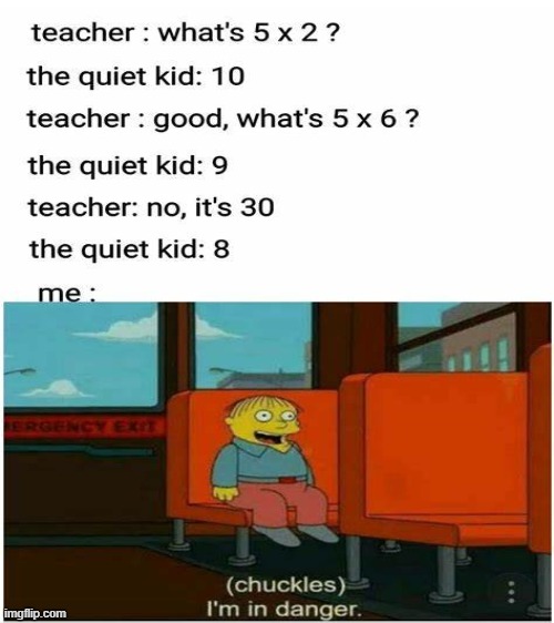 I'm in danger | image tagged in blank white template | made w/ Imgflip meme maker