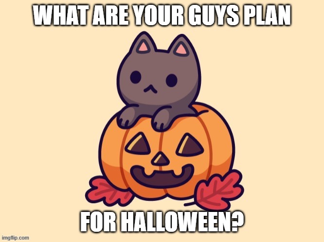 Halloween | WHAT ARE YOUR GUYS PLAN; FOR HALLOWEEN? | made w/ Imgflip meme maker