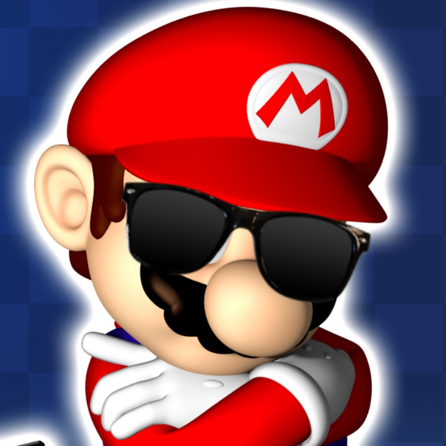 High Quality Mario con lentes (Mario Sunglasses) Blank Meme Template