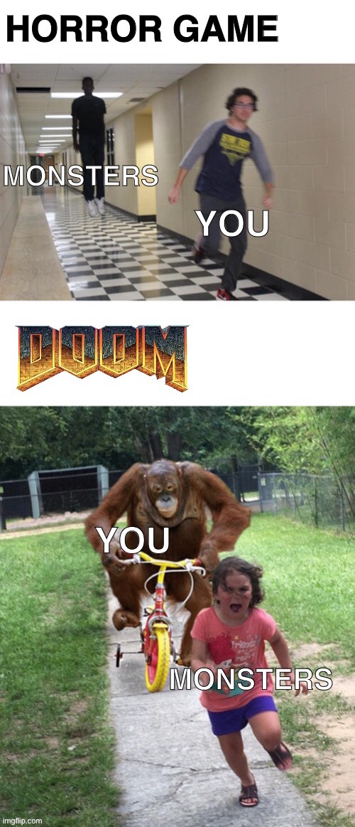 Doom Guy 4ever | image tagged in doom,playstation,pc gaming,pc,game,video games | made w/ Imgflip meme maker