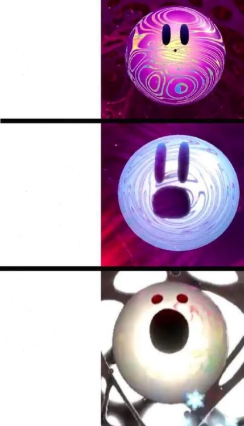 High Quality Screaming Void (Kirby) Blank Meme Template