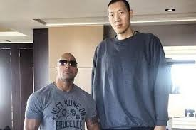 The Rock and Sun Ming Ming Blank Meme Template