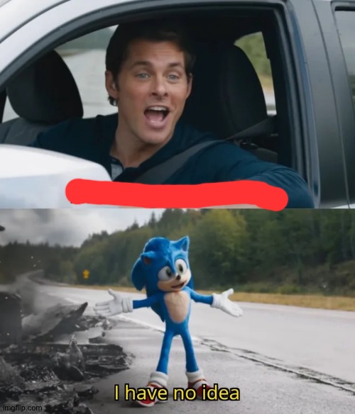 Sonic I have no idea | image tagged in sonic i have no idea | made w/ Imgflip meme maker