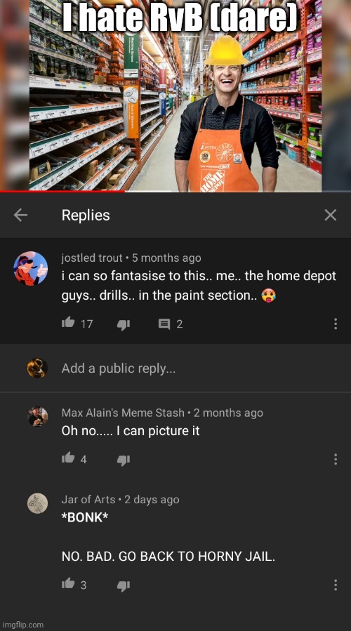 I hate RvB (dare) | image tagged in tag | made w/ Imgflip meme maker