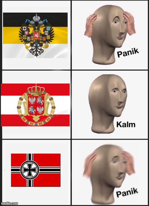 Poland in a nutshell | image tagged in memes,panik kalm panik | made w/ Imgflip meme maker