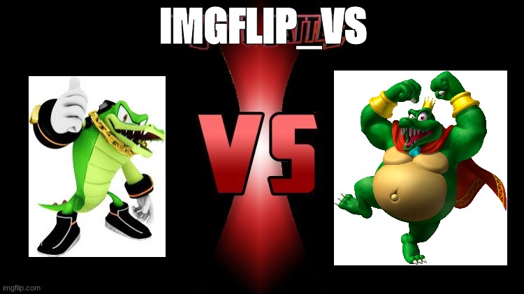King k rool VS vector | IMGFLIP_VS | image tagged in death battle,sonic the hedgehog,donkey kong | made w/ Imgflip meme maker