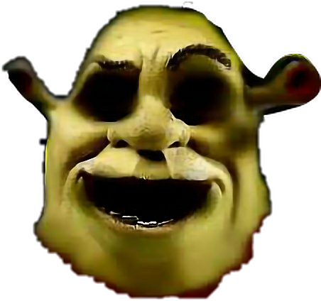 creepy shrek transparency Blank Template - Imgflip