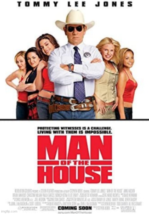 Man Of The House | image tagged in man of the house,movies,tommy lee jones,cedric the entertainer,anne archer,christina milian | made w/ Imgflip meme maker