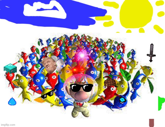 pikmin assemble | image tagged in pikmin | made w/ Imgflip meme maker