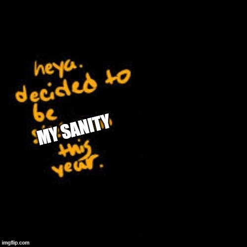 Heya Sans | MY SANITY | image tagged in heya sans | made w/ Imgflip meme maker