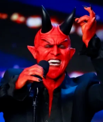 Satan singing Blank Meme Template