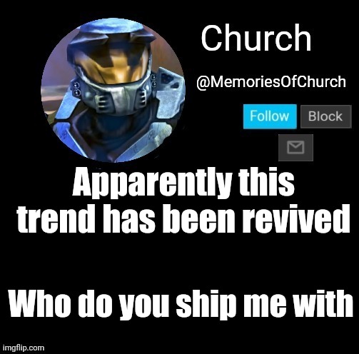 Church Announcement | Apparently this trend has been revived; Who do you ship me with | image tagged in church announcement | made w/ Imgflip meme maker
