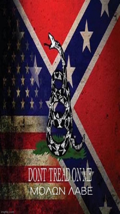 no step on snek n confederate n union lives both matter maga | image tagged in tri threat wallpaper,all lives matter,libertarian,libertarians,confederate flag,maga | made w/ Imgflip meme maker