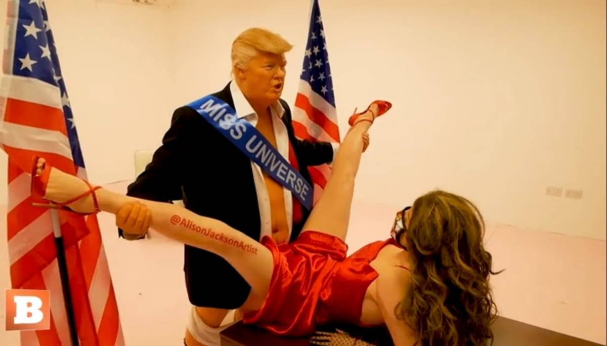 High Quality Donald Trump, Miss Universe Blank Meme Template