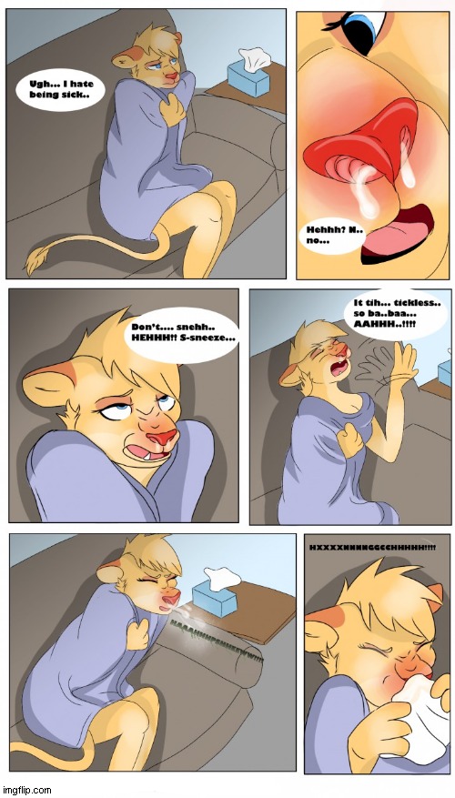 I hate being sick... | image tagged in lion,sick,nose reddness,sneezing,snot,tissue | made w/ Imgflip meme maker