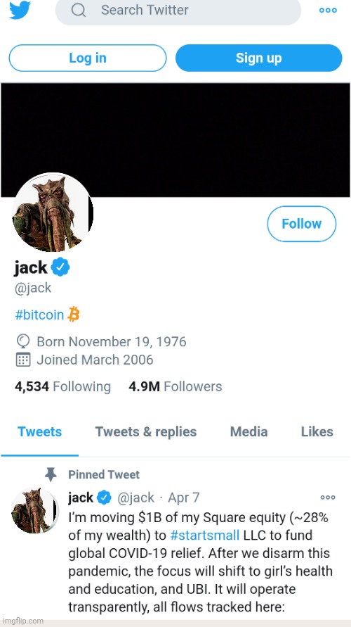 Jack of Twitter | image tagged in jack of twitter | made w/ Imgflip meme maker