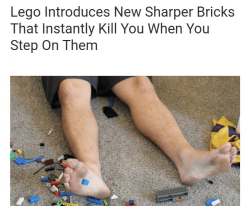 High Quality Feet Killing Legos Blank Meme Template