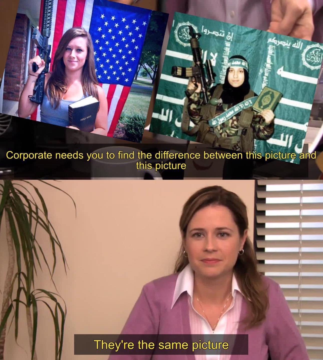 Two jihadis Blank Meme Template
