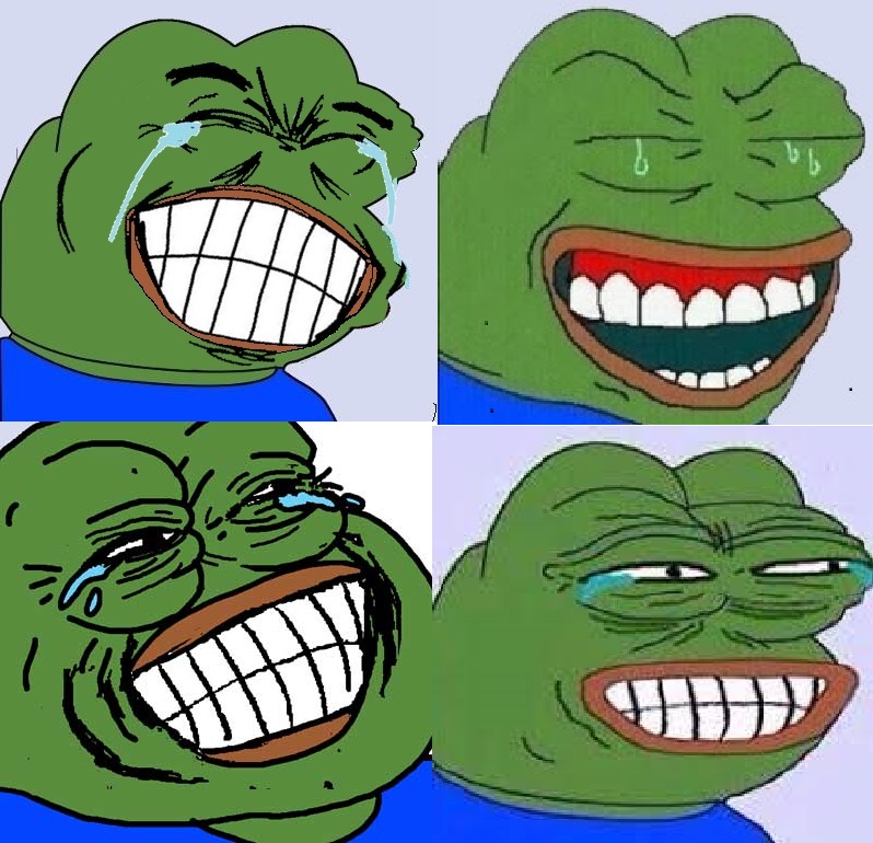 High Quality Pepe laugh 4 Blank Meme Template