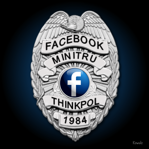 High Quality Facebook MiniTru ThinkPol 1984 Badge Blank Meme Template