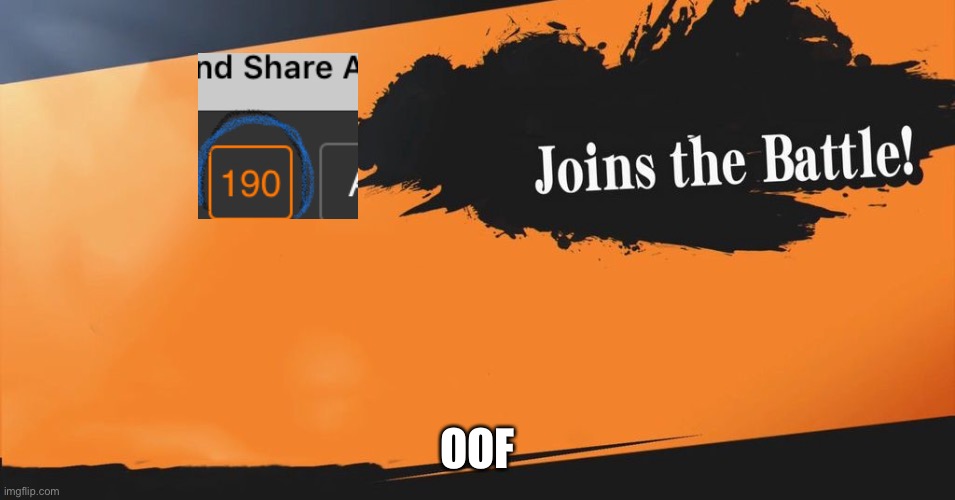 Smash Bros. | OOF | image tagged in smash bros | made w/ Imgflip meme maker