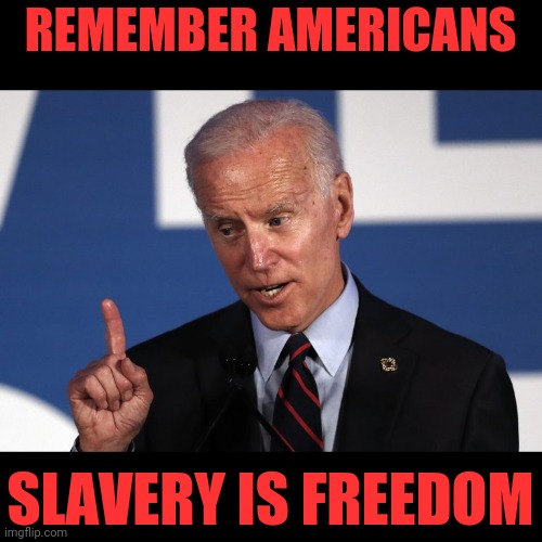 REMEMBER AMERICANS SLAVERY IS FREEDOM | made w/ Imgflip meme maker