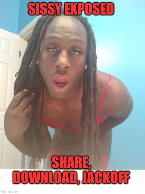 Exposed Sissy | SISSY EXPOSED; SHARE, DOWNLOAD, JACKOFF | image tagged in exposed sissy template | made w/ Imgflip meme maker