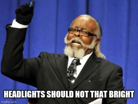Too Damn High Meme | HEADLIGHTS SHOULD NOT THAT BRIGHT | image tagged in memes,too damn high | made w/ Imgflip meme maker