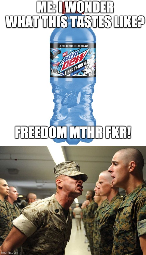 Fun | ME: I WONDER WHAT THIS TASTES LIKE? FREEDOM MTHR FKR! | image tagged in freedom | made w/ Imgflip meme maker