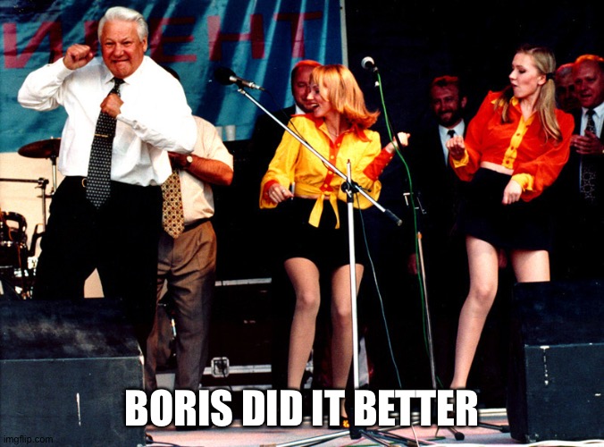 all the world's a stage | BORIS DID IT BETTER | image tagged in all the world's a stage | made w/ Imgflip meme maker