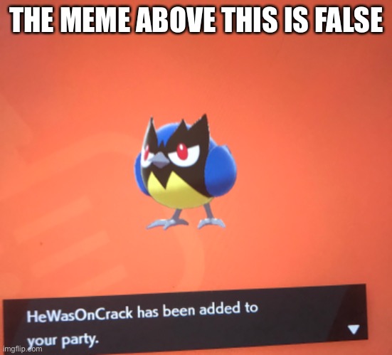THE MEME ABOVE THIS IS FALSE | made w/ Imgflip meme maker