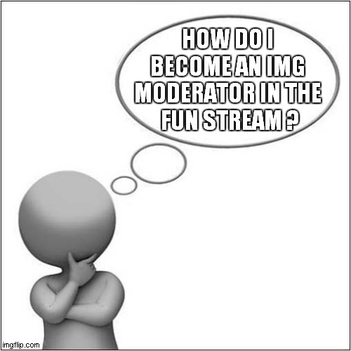 Desire To Become A Moderator ? | HOW DO I BECOME AN IMG MODERATOR IN THE
 FUN STREAM ? | image tagged in fun,imgflip,questions | made w/ Imgflip meme maker