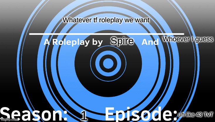Let's just say I'm bored and love roleplay- | Whatever tf roleplay we want; Whoever I guess; Spire; uh like 43 TvT; 1 | image tagged in roleplay format | made w/ Imgflip meme maker
