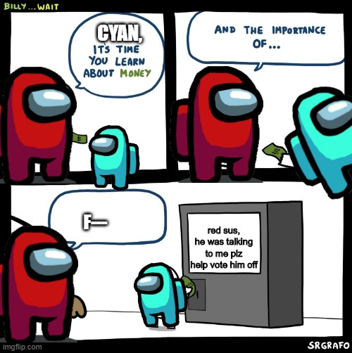 Among Us Cyan vs Red - Imgflip