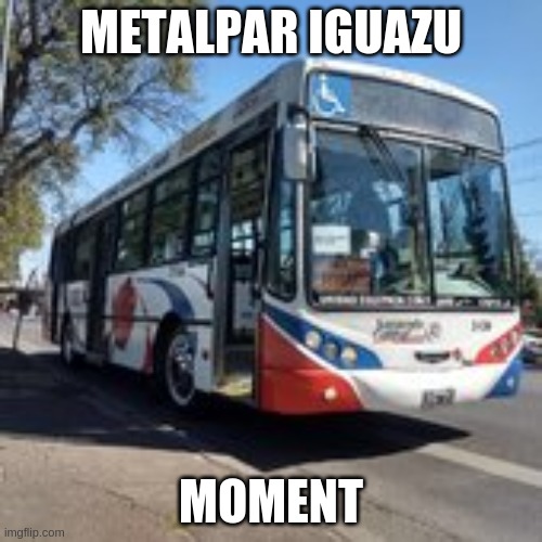 Metalpar Iguazu Moment | METALPAR IGUAZU; MOMENT | image tagged in bus,moment,bruh moment,bruh,certified bruh moment,memes | made w/ Imgflip meme maker