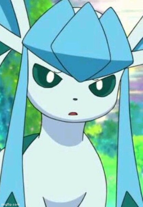 Glaceon confused | image tagged in glaceon confused | made w/ Imgflip meme maker