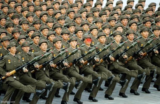 untitled march | image tagged in north korean military march | made w/ Imgflip meme maker