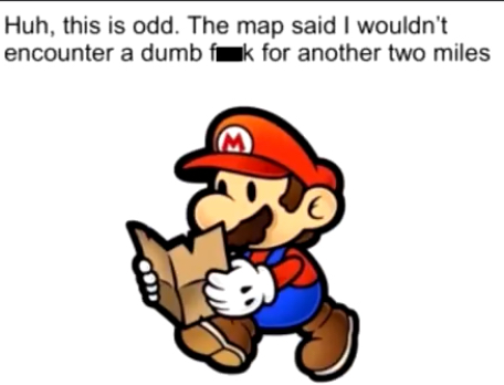 High Quality Paper mario map Blank Meme Template