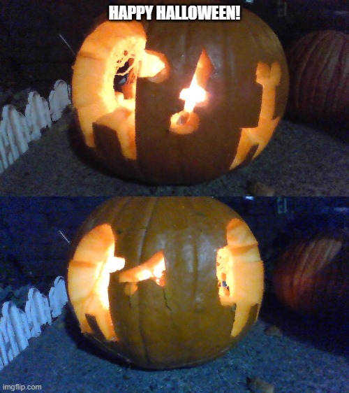 Idk man that pumpkin kinda sus | HAPPY HALLOWEEN! | image tagged in among us | made w/ Imgflip meme maker