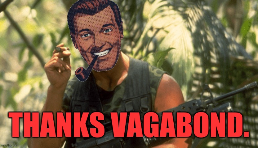 Dr.Strangmeme | THANKS VAGABOND. | image tagged in dr strangmeme | made w/ Imgflip meme maker