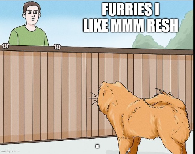 Chad likes furries now | FURRIES I LIKE MMM RESH; . | image tagged in chad | made w/ Imgflip meme maker