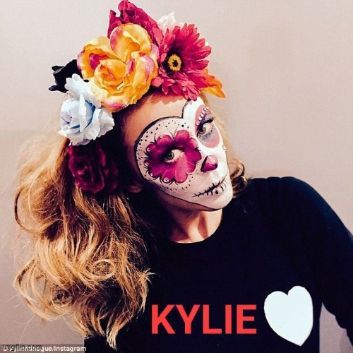 [Halloween mode active] | image tagged in kylie halloween | made w/ Imgflip meme maker