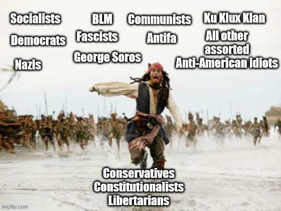 So Many People These Days Just Do Not Understand or Want Freedom. | Ku Klux Klan; Communists; BLM; Socialists; All other assorted Anti-American idiots; Antifa; Democrats; Fascists; George Soros; Nazis; Conservatives
Constitutionalists
Libertarians | image tagged in memes,anti-american losers,freedom haters | made w/ Imgflip meme maker