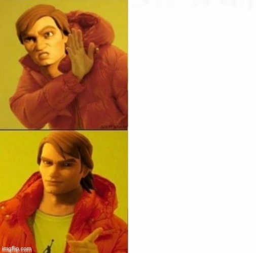 Drake Anakin Blank Meme Template