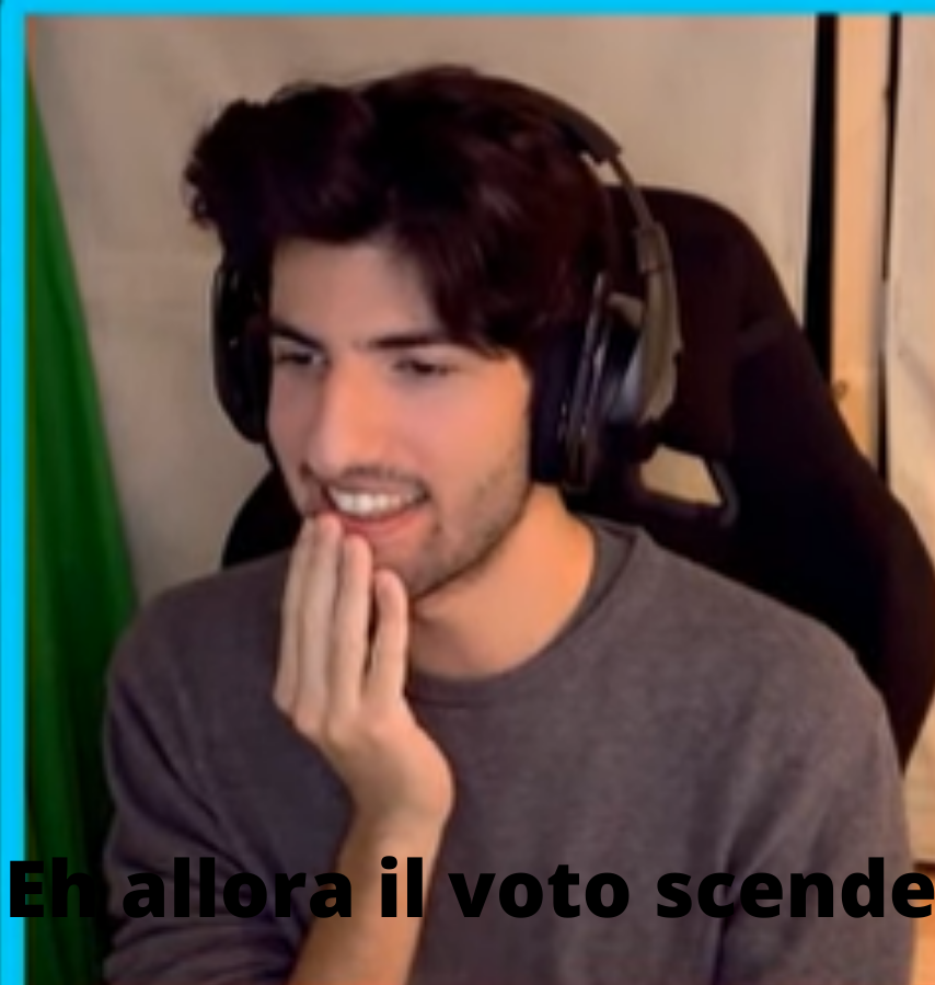 Eh allora il voto scende Blank Meme Template