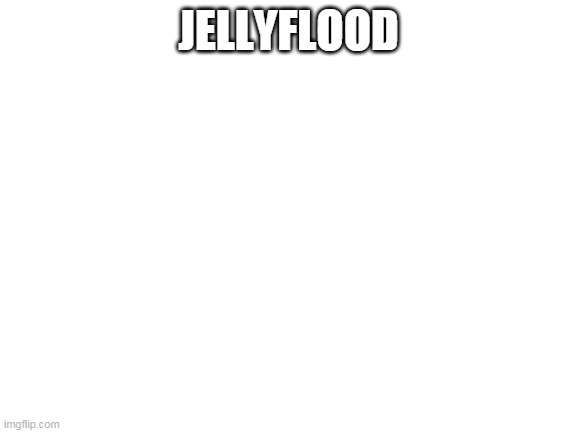 Blank White Template | JELLYFLOOD | image tagged in blank white template | made w/ Imgflip meme maker
