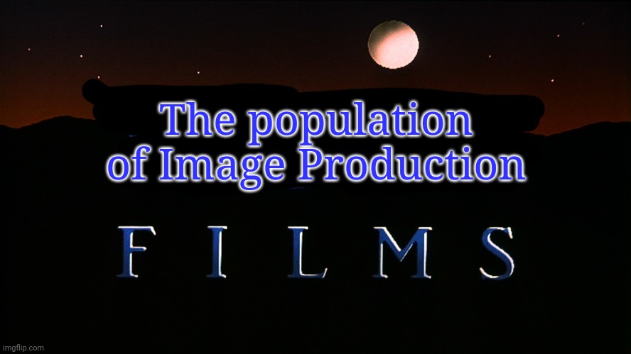 Wolf Films Logo (1989-2011) | The population of Image Production | image tagged in wolf films logo 1989-2011 | made w/ Imgflip meme maker