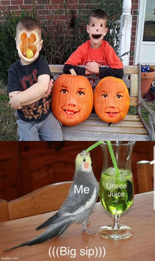 HaPpY hAlLoWeEn | image tagged in unsee juice,funny,memes,funny memes,halloween,face swap | made w/ Imgflip meme maker