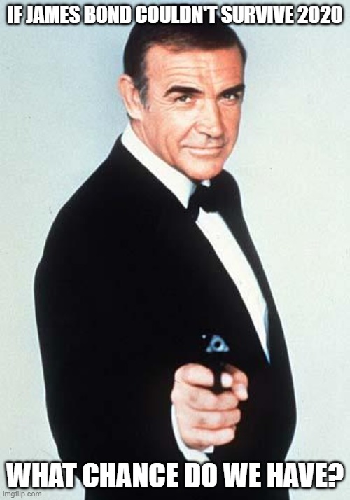 Another light falls. | IF JAMES BOND COULDN'T SURVIVE 2020; WHAT CHANCE DO WE HAVE? | image tagged in james bond,sean connery,2020 sucks | made w/ Imgflip meme maker